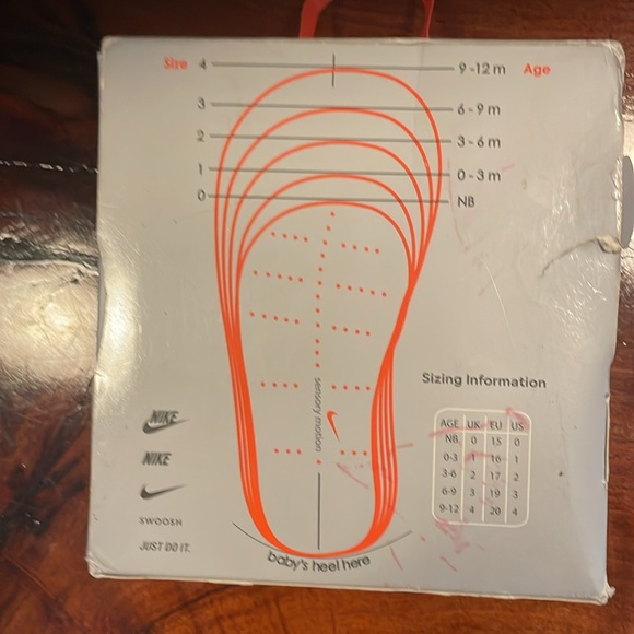 Nike Force 1 Crib Baby Bootie, White, Sz 3C - Picture 5 of 7